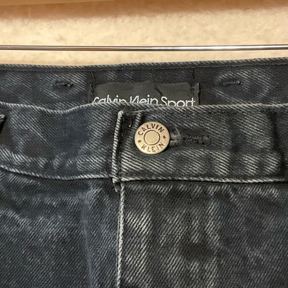 vtg CALVIN KLEIN SPORT sz 34 Jeans High Waisted 3 Pockets Pleated Front Pockets - Picture 6 of 8